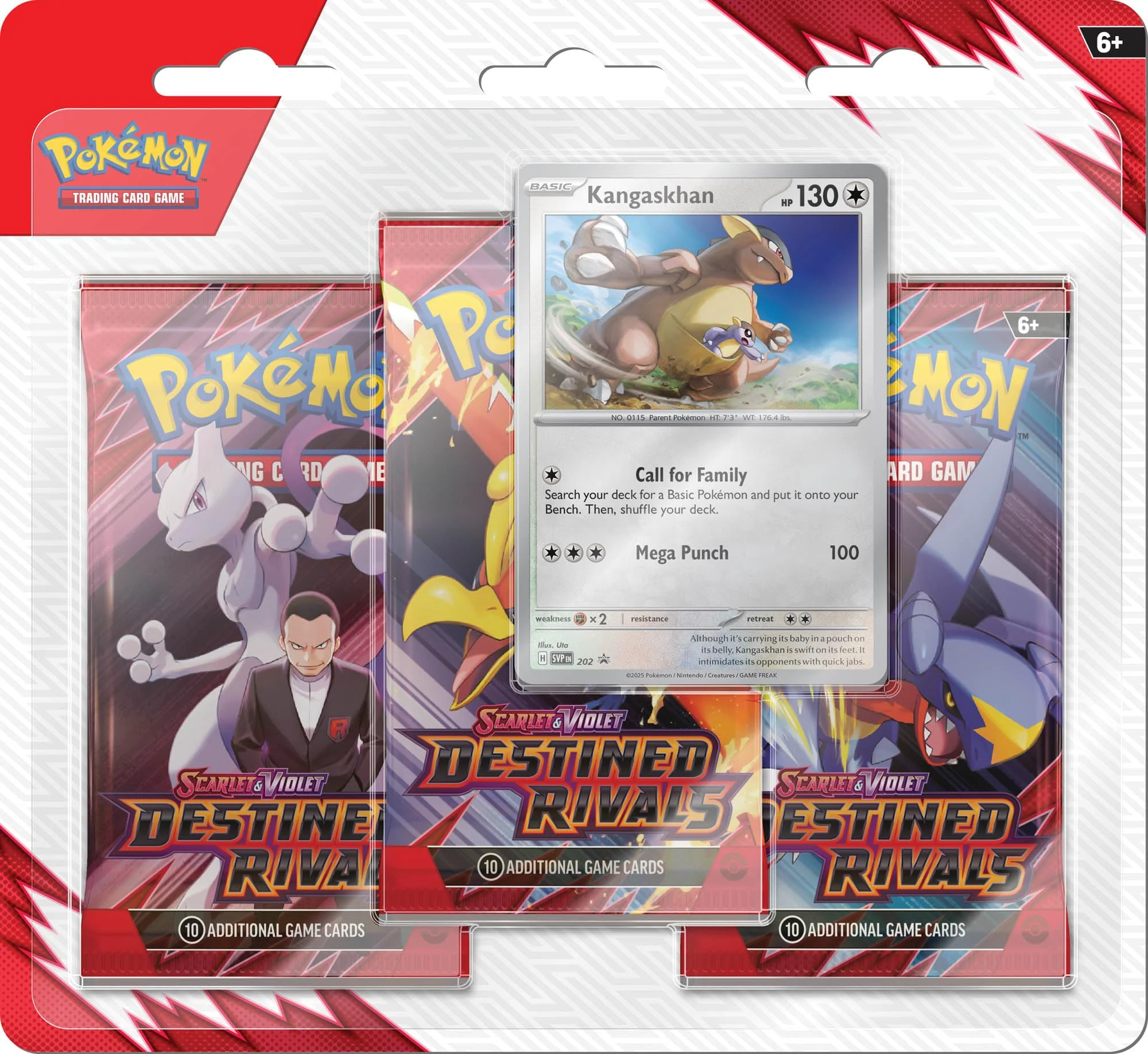 Certified Pokemon TCG Scarlet Violet Destined Rivals Three Booster Blister Pack Receive one at Random Contemporary