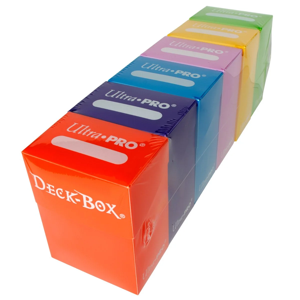 Easy-to-Use Ultra Pro Deck Box Set of 6 Orange Purple Light Blue Pink Yellow Light Green Sustainable