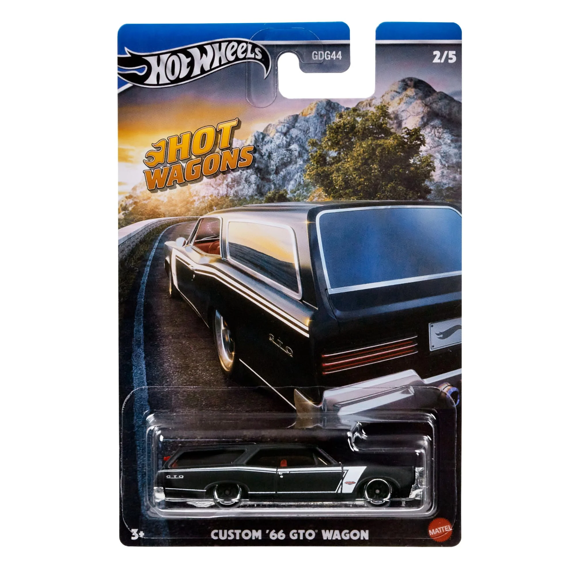 User-Friendly Hot Wheels Hot Wagons Custom '66 Pontiac GTO Wagon Black Functional