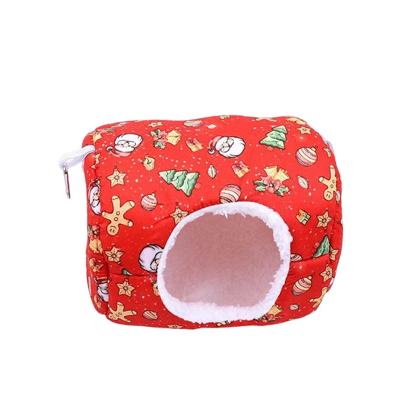 Healthy Maxbell Hamster House Bed Hanging Hammock soft for Rabbit Indoor Winter Red Organic