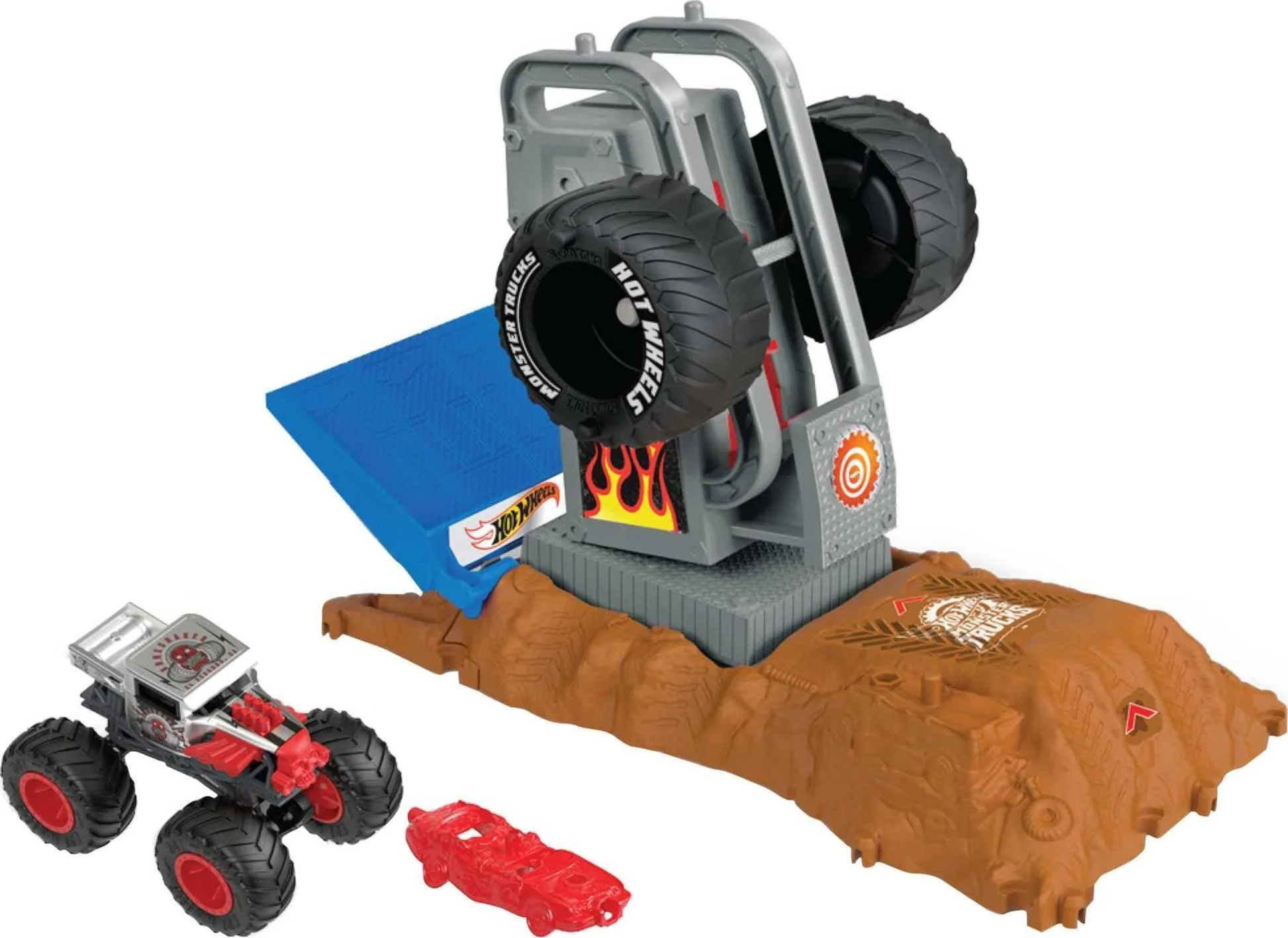 Trusted Hot Wheels Monster Trucks Arena Smashers - Bone Shaker Tire Pressure Challenge Crafted