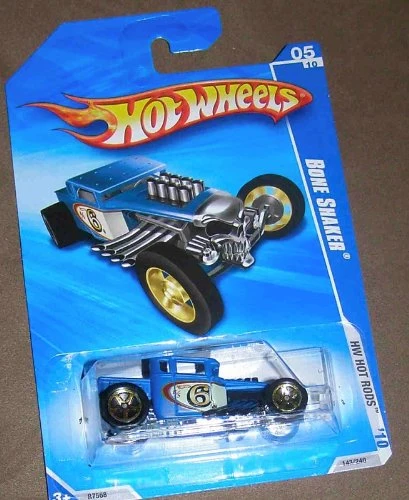 Consistent HOT WHEELS 2010 HOT RODS 05 OF 10 BLUE BONE SHAKER Modern
