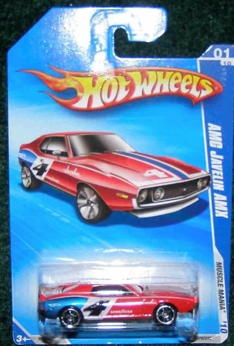 Advanced HOT WHEELS 2010 MUSCLE MANIA 01 10 RED AMC JAVELIN AMX Fine Crafted