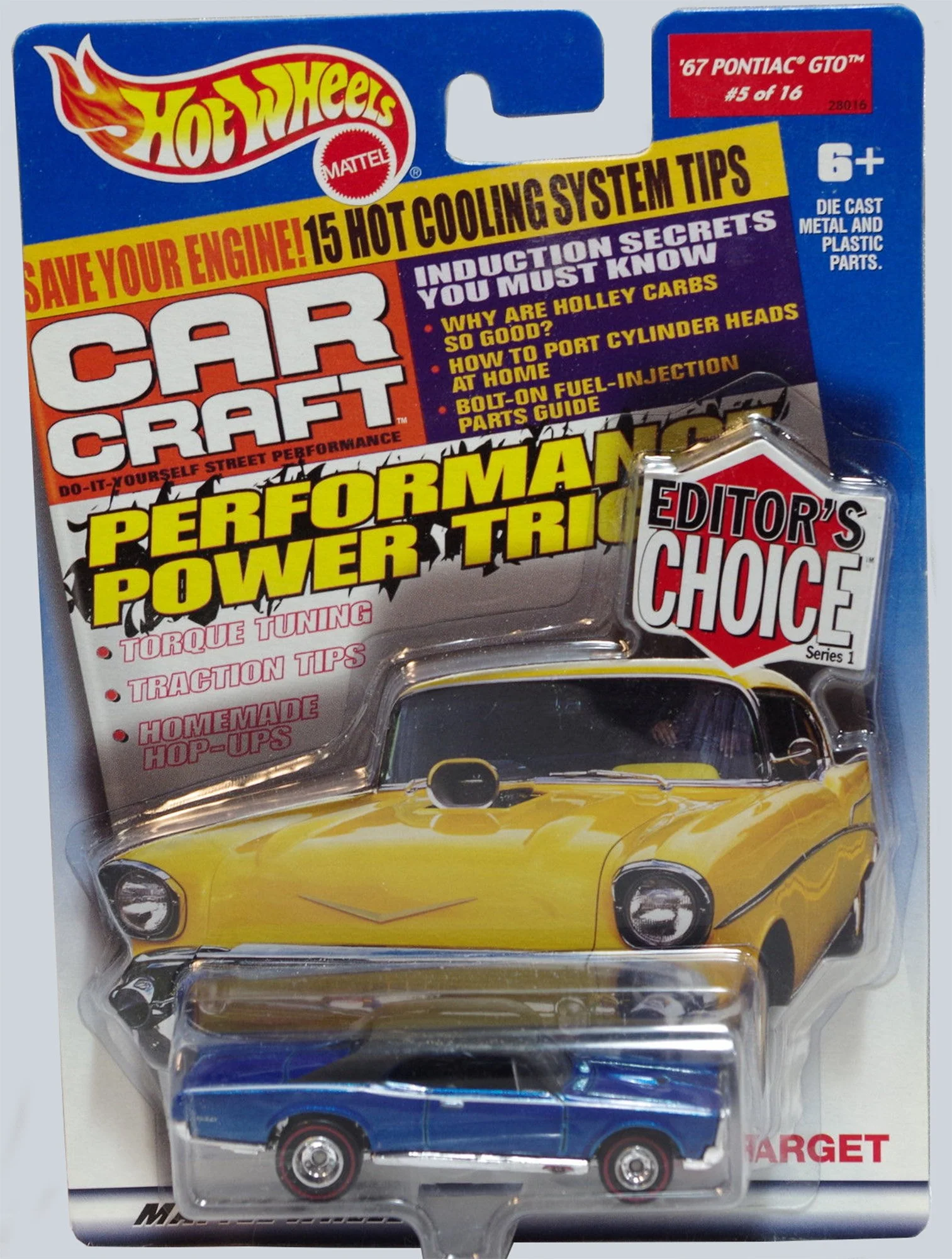 Convenient GTO Hot Wheels Editors Choice Blue '67 Pontiac GTO Exclusive Edition 1 64 Scale Collectible Die Cast Metal Toy Car Model Professional