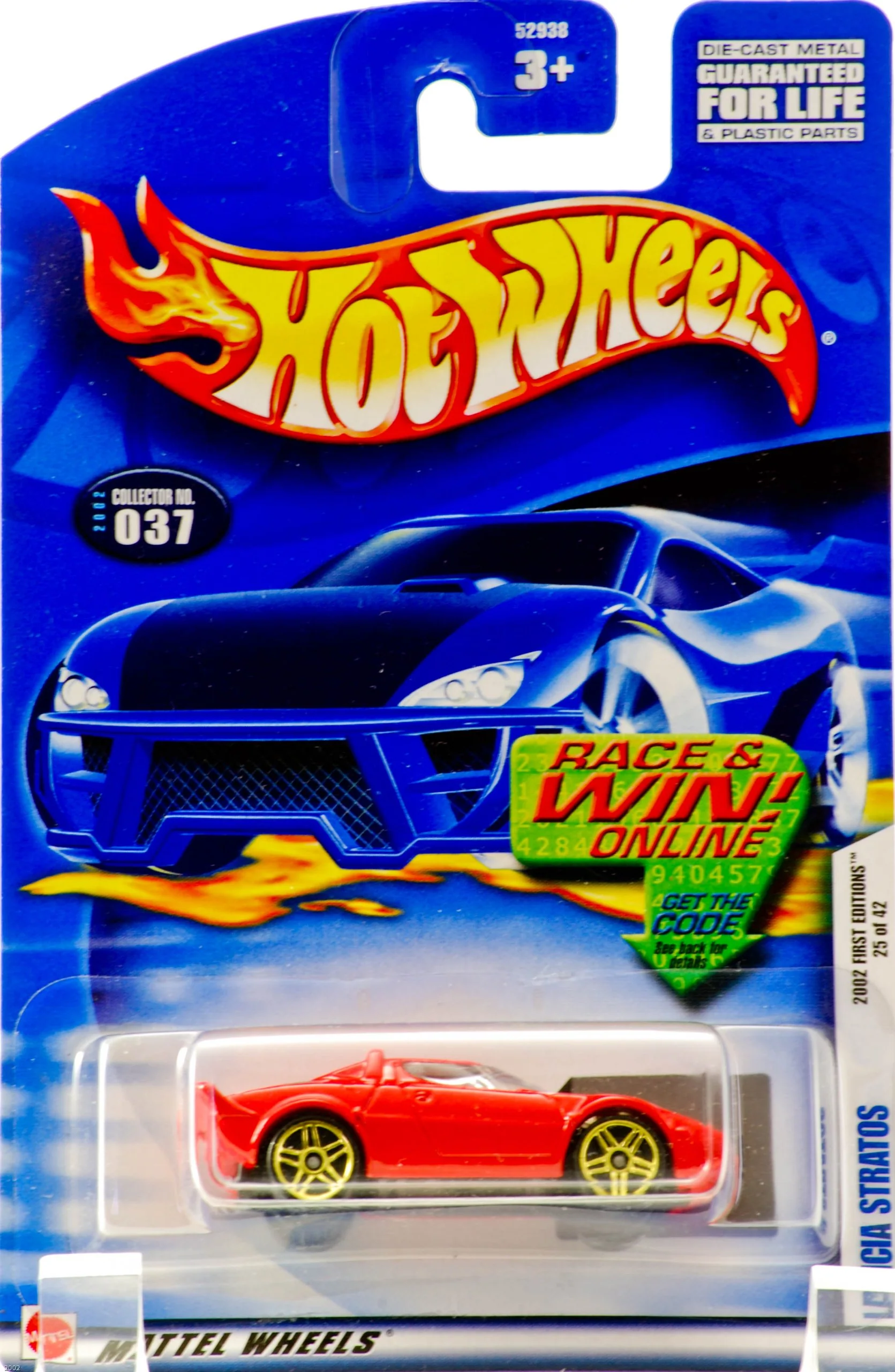 World-Class Hot Wheels 2002 Collector No. 037 - Lancia Stratos - 25 of 42 Carefully Designed
