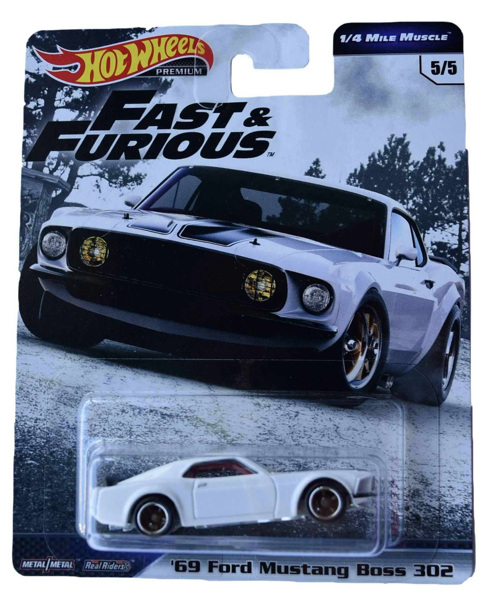 Consistent Hot Wheels 1 4 Mile Muscle '69 Mustang Boss 302 5 5 White Fast Furious Trusted