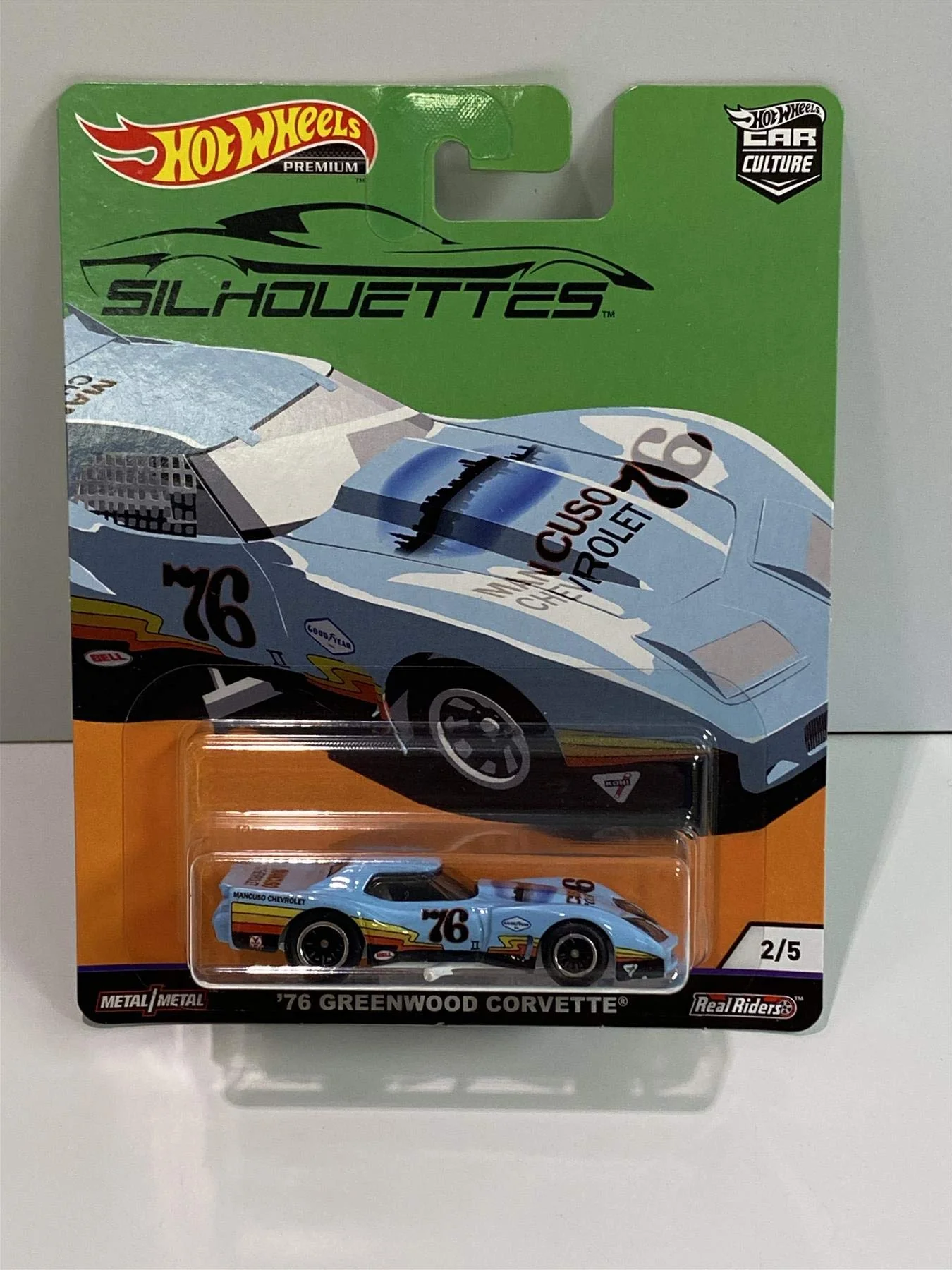 Casual Hot Wheels Car Culture 76 Greenwood Corvette Clean