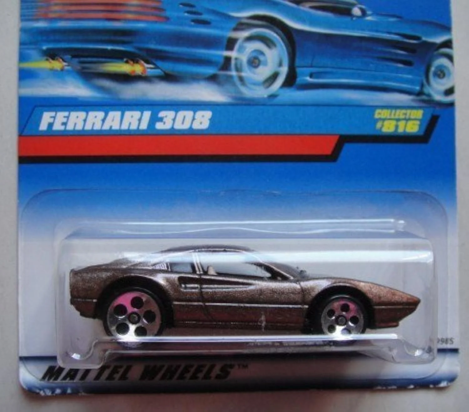 Certified HOT WHEELS BROWN FERRARI 308 COLLECTOR 816 5 DOT Natural