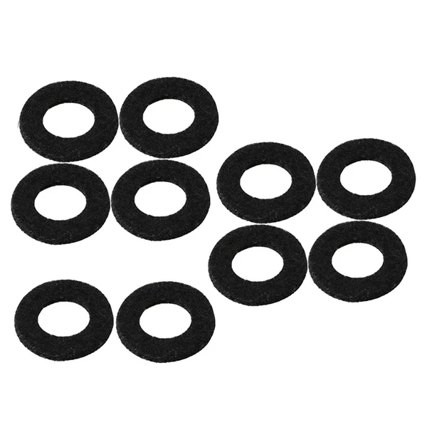 Elegant Maxbell 10x Felt Washer Pad Fittings Set Durable for Trumpet Trombone Cornet Black Original Design