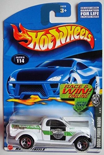 Breathable Hot Wheels White Dodge Power Wagon 114 Race Win Card 5 Spoke Wheels High-Grade