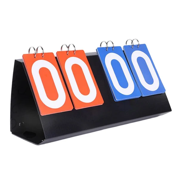 Stylish Maxbell 4 Digital Portable Table Top Scoreboard 00-99 Foldable for Soccer Basketball Contemporary