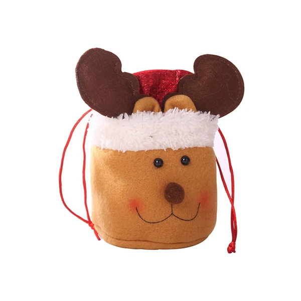 Elite Maxbell Christmas Gift Bag Drawstring Bag Reusable Xmas Gift Present Bag for Holiday Deer Premium Material