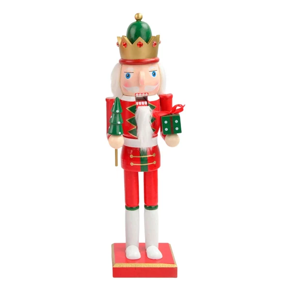 Fashionable Maxbell Wooden Nutcracker Soldier Doll Figure Puppet Toy for Desktop Decor Gifts Style B Premium Material