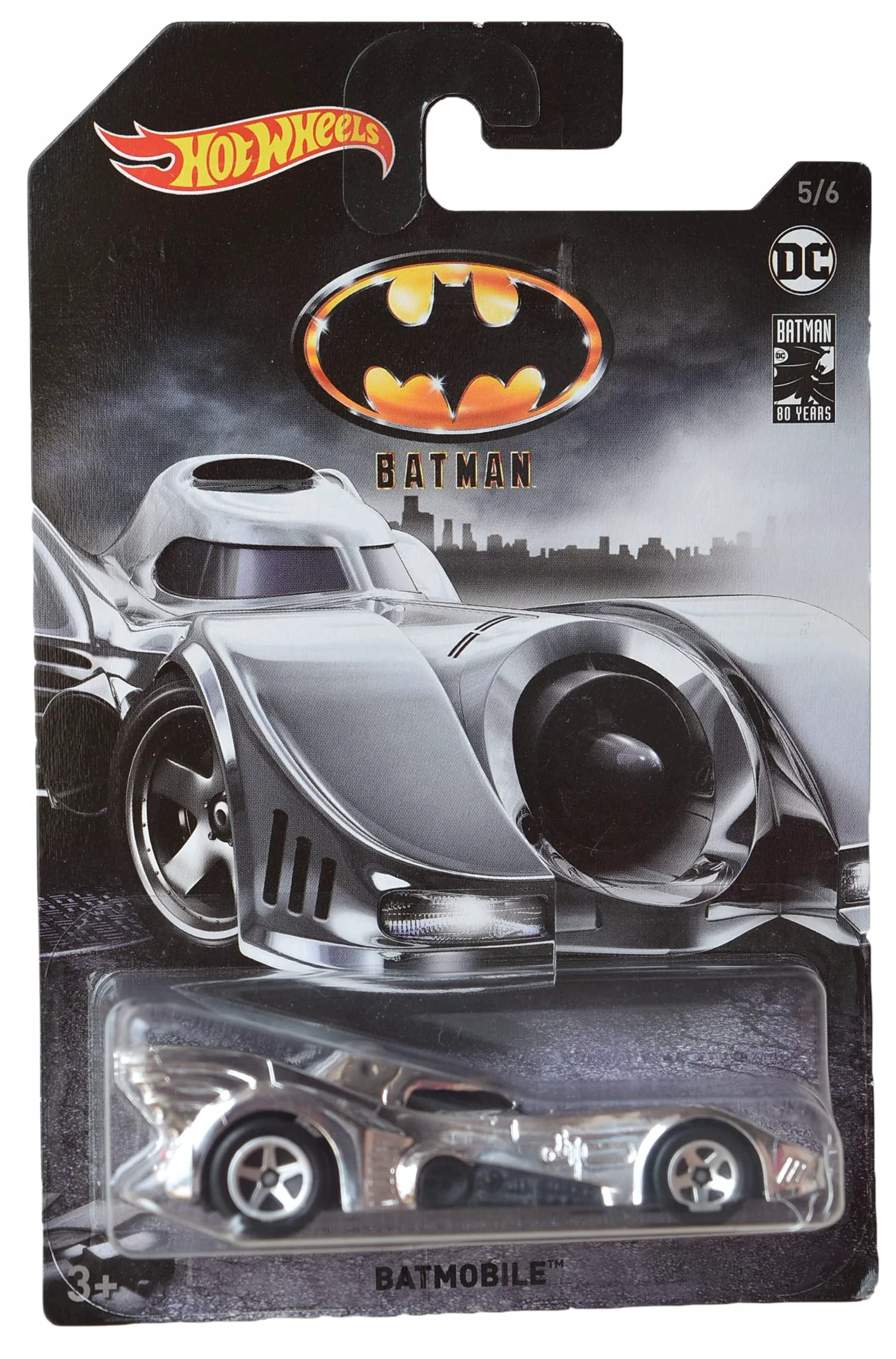 Verified Hot Wheels Batmobile Chrome Batman 80 Years 5 6 Healthy