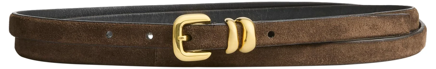 High-Quality Altuzarra Double Skinny Belt S Chocolate First-Class