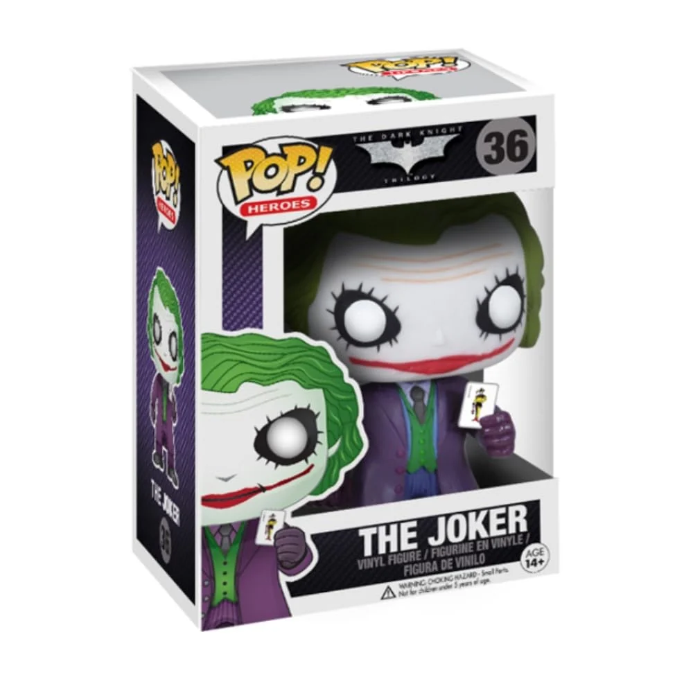 World-Class Funko POP Heroes Dark Knight Movie The Joker Vinyl Figure Natural