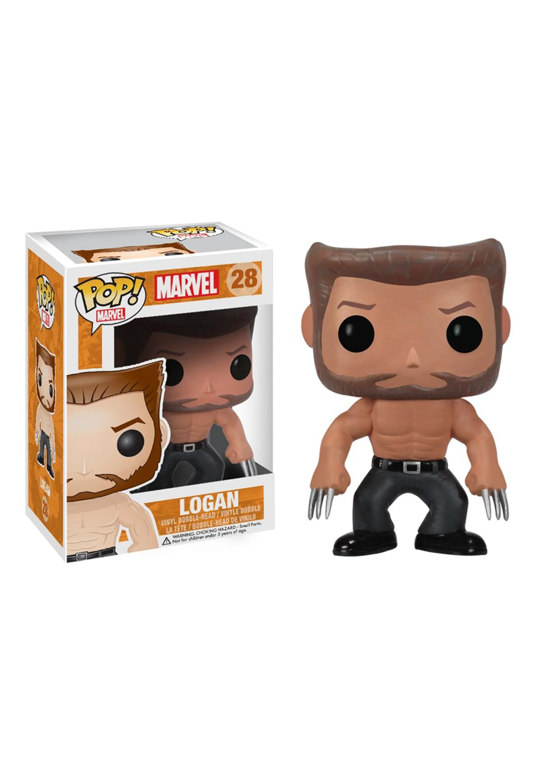 Powerful Funko POP Marvel Logan Wolverine Bobble Figure Elite