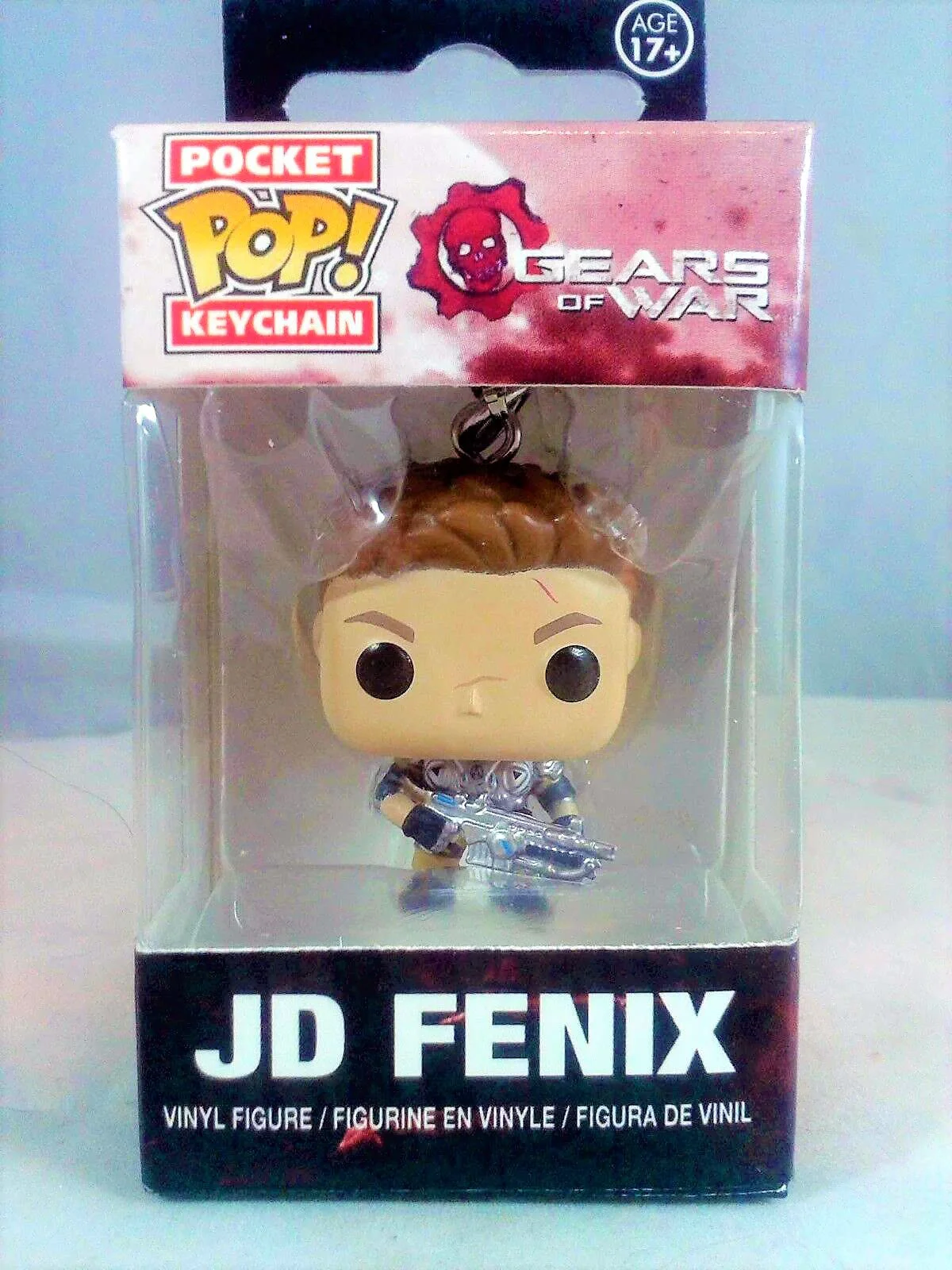Unique Gears of War Pocket Pop Keychain JD Fenix Genuine