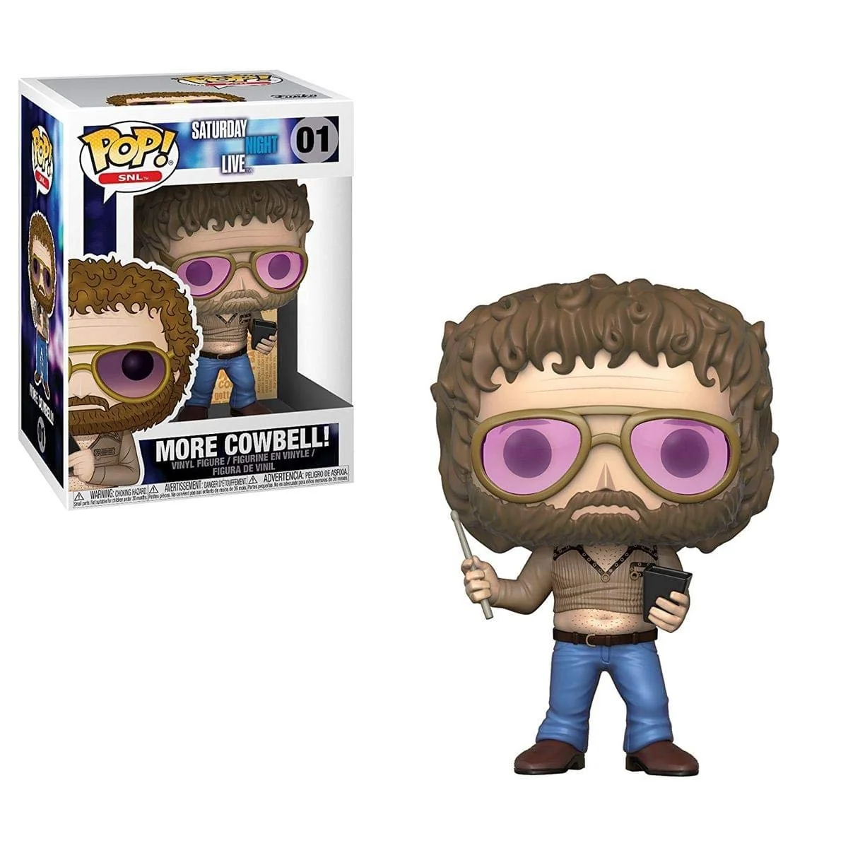 Traditional Funko POP TV Saturday Night Live Gene Frenkle More Cowbell Collectible Figure Multicolor Premium Material