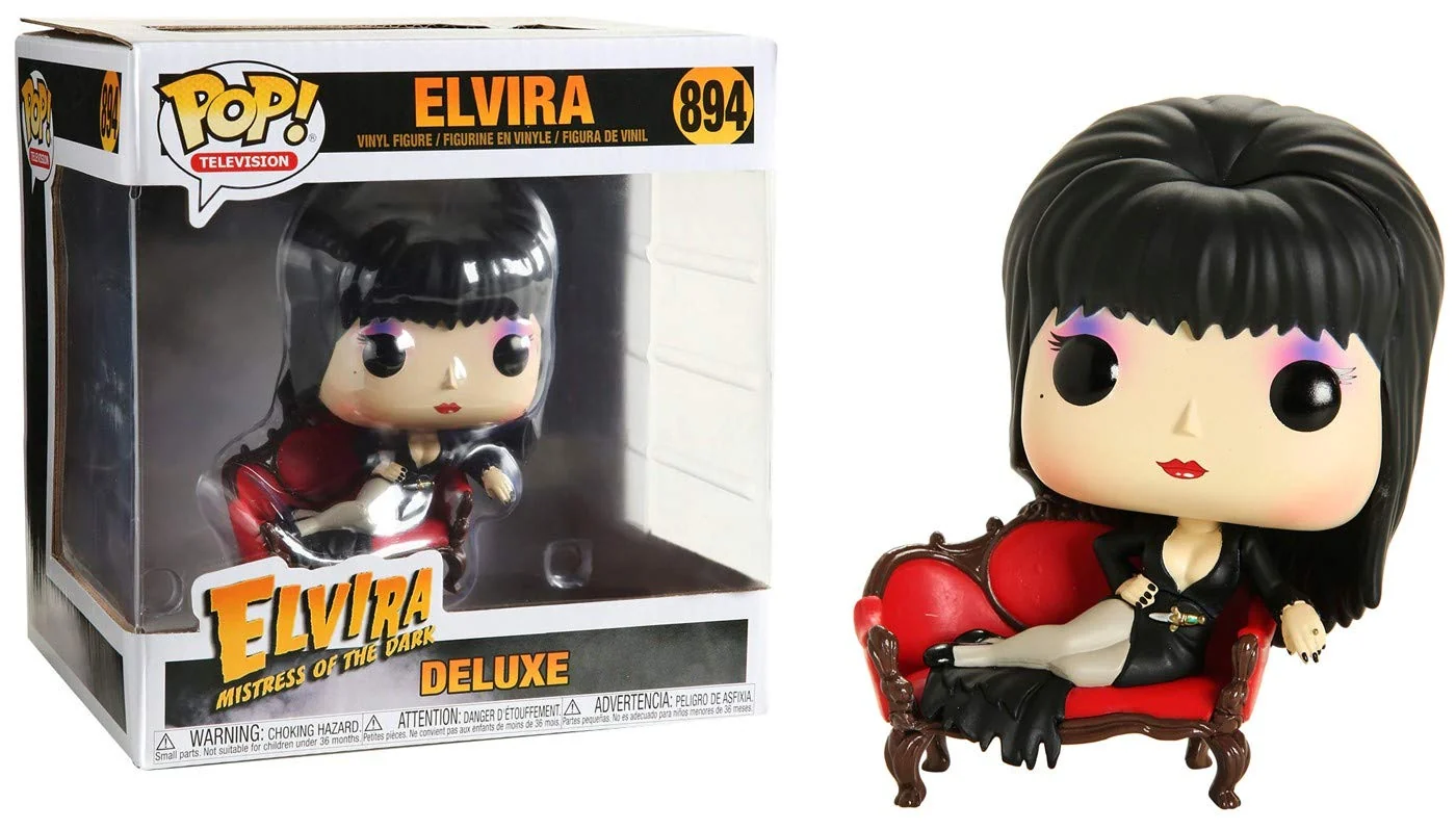 Secure Funko Pop Deluxe Elvira Mistress of The Dark - Elvira on Couch Exclusive Pure