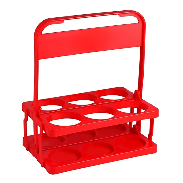 First-Class Maxbell Maxbell Beverage Delivery Holder Foldable Drink Carrier for Home Restaurant Office Red Premium Material
