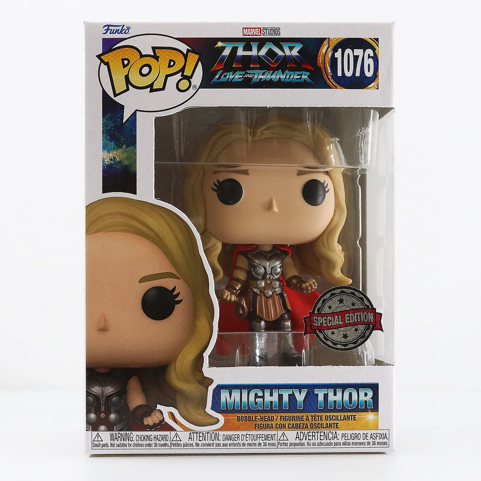 Organic Funko Thor Love Thunder POP Marvel Mighty Thor Exclusive Vinyl Figure 1076 Without Helmet Classic