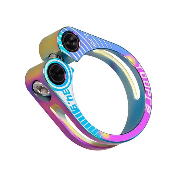 Verified Maxbell Maxbell Aluminum Alloy Bicycle Seatpost Clamp Bike Seatpost Clip for Folding Bikes 34.9mm Colorful Premium