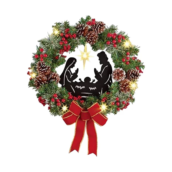 Exclusive Maxbell Maxbell Christmas Door Wreath Garland Ornament for Indoor Outdoor Holiday Decoration Luxury