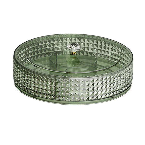 Artisan Maxbell Maxbell Serving Dish Tray Platter Snack Storage Container for Sweets Cookies Snacks Green Solid