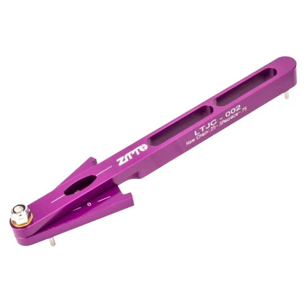 Secure Maxbell Maxbell Bike Chain Wear Indicator Measuring Ruler Mountain Road Bike Chain Checker Purple Healthy