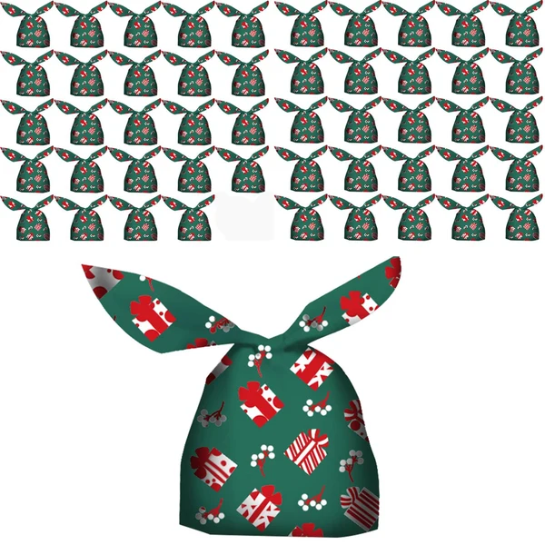 Superior Maxbell Maxbell 50 Pieces Christmas Bags Goody Gift Bags Bulk Present Green Trendy