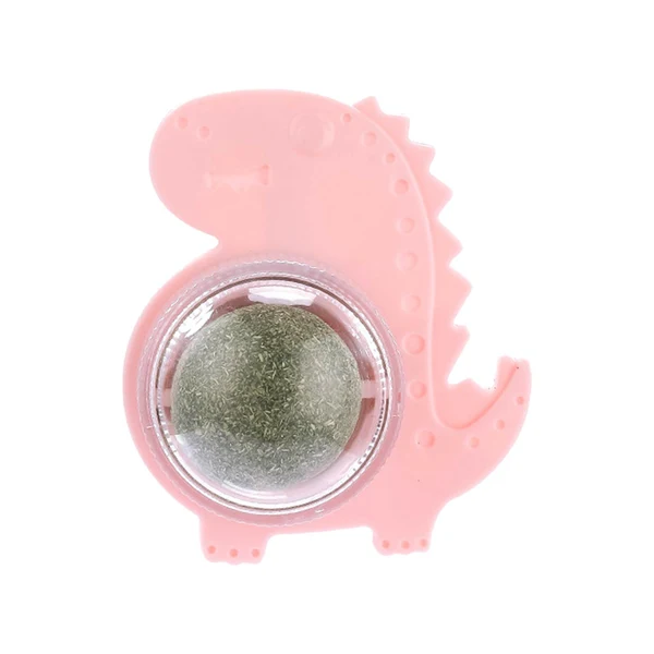 Advanced Maxbell Maxbell Natural Catnip Balls Removable Healthy Rotating for Playing Grinding Licking Pink Trendy