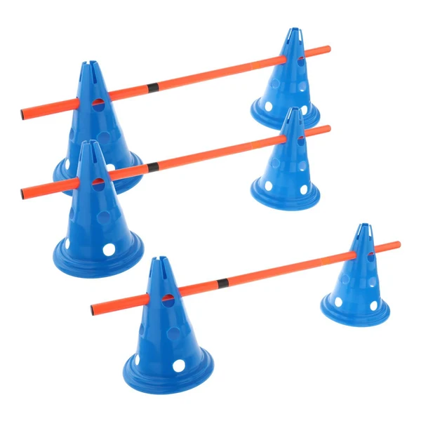 Natural Maxbell Maxbell Hurdle Cones Course with Poles Outdoor Sports for Running Sports Exercise Flexible