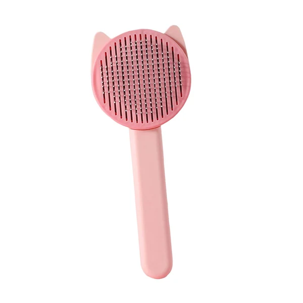 Environmentally Friendly Maxbell Maxbell Pet Cat Brush Dog Comb Pet Hair Remover Tool Remove Loose Hair Pet Supplies Pink Solid