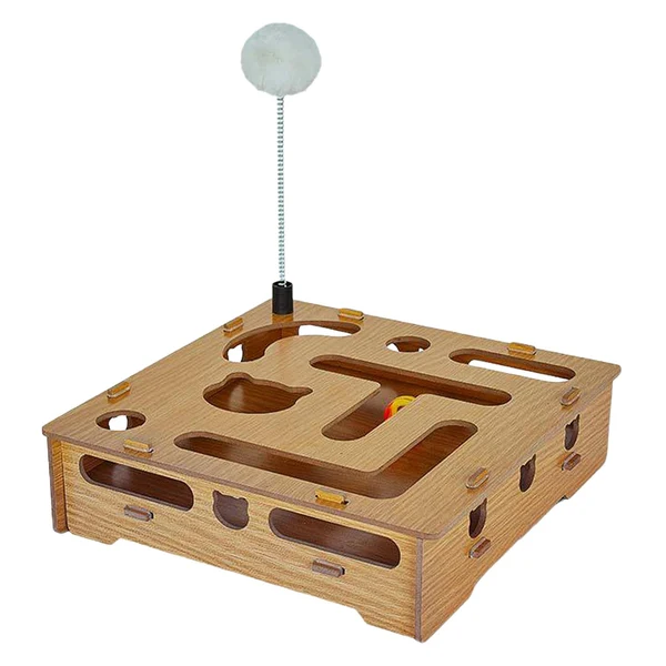 Advanced Maxbell Maxbell Cat Interactive Toys Scratching Board Exercise Pets Track Ball Board Toy First-Class