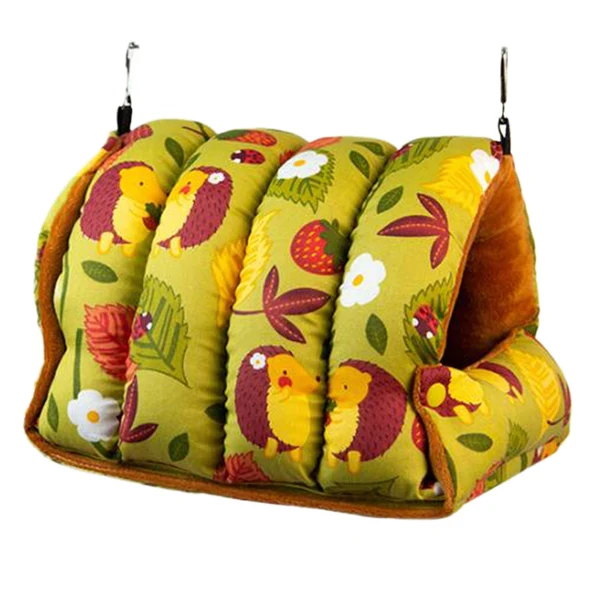 Advanced Maxbell Bird Nest Sleeping Bed Birds Hut Soft for Lovebirds Parakeets Cockatoo Yellow Large Carefully Designed