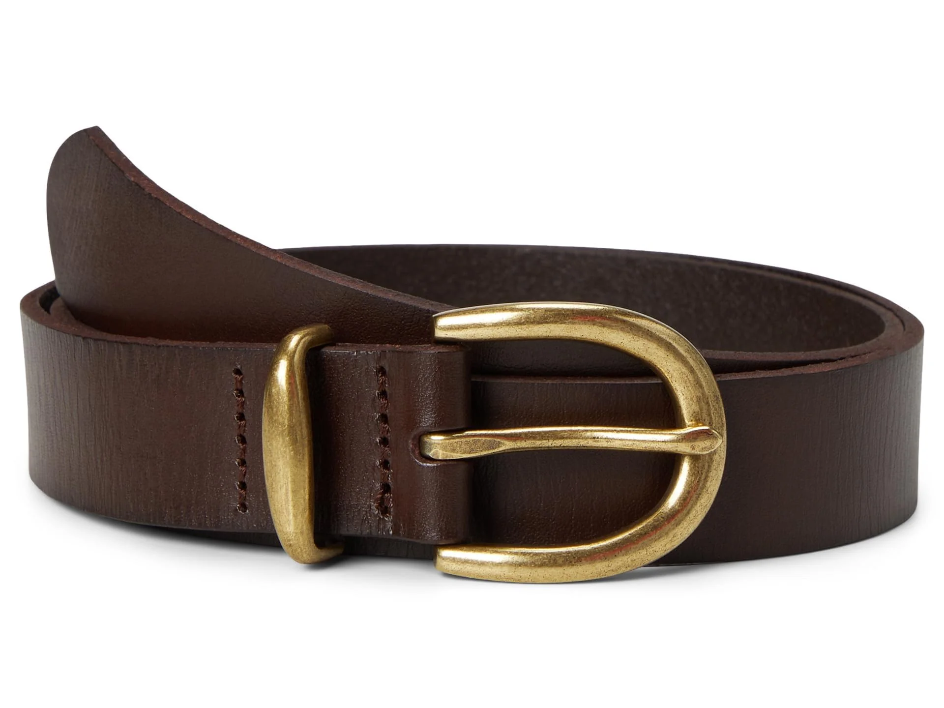 Stylish Madewell Women's Classic Leather Belt Cherry Wood S Contemporary