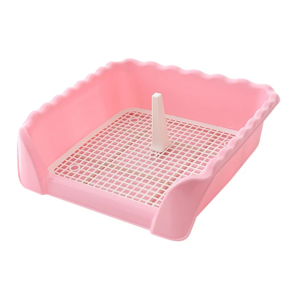 Classic Maxbell Pet Cat Training Toilet Tray Detachable Lattice Dogs Toilet for Indoor Pink Small Quality