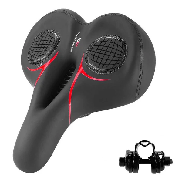 High-Performance Maxbell Mountain Bike Seat Cushion Shock Absorbing for Cycling Parts Road Bikes Black Red Professional
