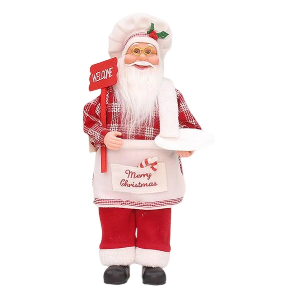 Long-Lasting Maxbell Chef Statue Figurines Sculpture Christmas Decoration Counter Top Farmhouse Convenient