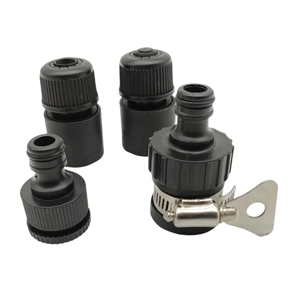 Contemporary Maxbell 4 Pieces Gardening Water Hose Fittings Adapter Connector Durable Lightweight Artisan