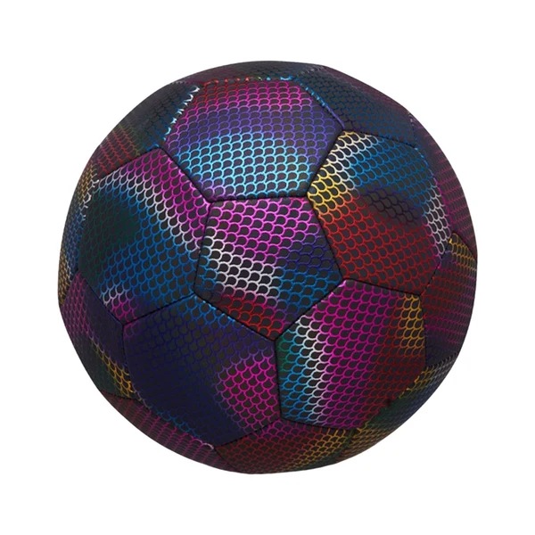 Practical Maxbell Glowing Reflective Soccer Ball Durable PU for Competition Training Child Water Droplet Size 5 Unique