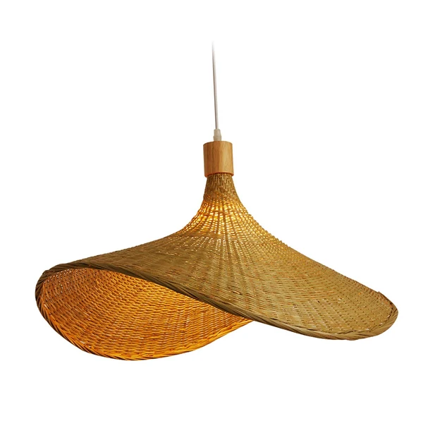Convenient Maxbell Woven Pendant Light Retro Rattan Decoration for Dining Room Bedroom Kitchen Stylish
