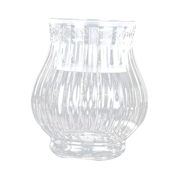 Consistent Maxbell Clear Flower Vase Container Ornament for Flower Arrangement Home Wedding 12cmx10cmx18cm Breathable