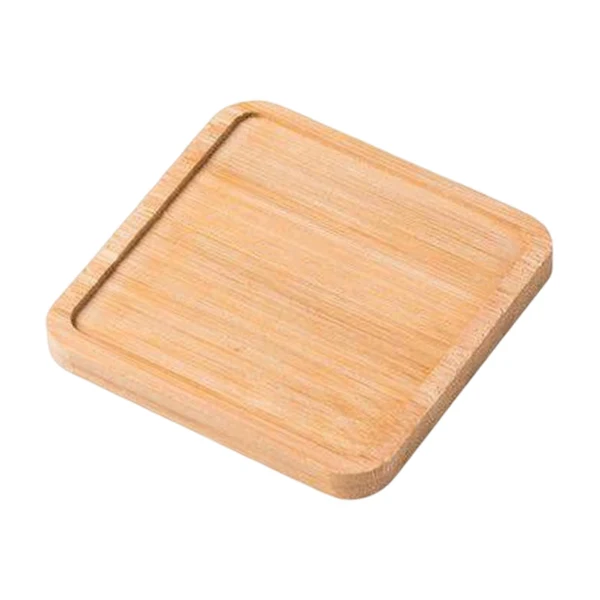 Durable Maxbell Bamboo Serving Tray Breakfast Trays Food Tray for Living Room Buffet Square Recyclable