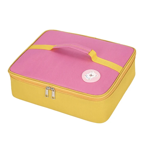 Selected Maxbell Portable Lunch Bag Thermal Insulated Cooler Bag for Women Girls Keep Warm Pink Breathable