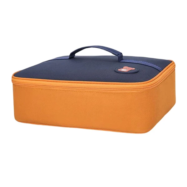 Authentic Maxbell Portable Lunch Bag Thermal Insulated Cooler Bag for Women Girls Keep Warm Blue Premium Material
