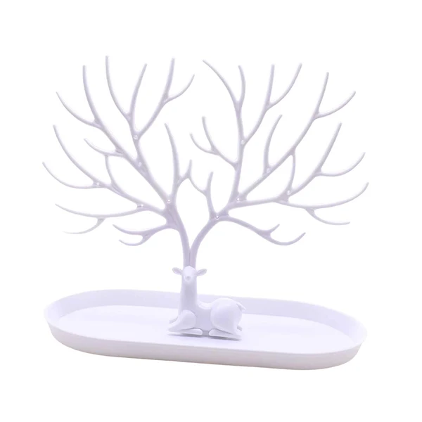 Comfortable Maxbell Deer Sculpture Jewelry Tree Stand Hanger Organizer Birthday Gift White Exceptional