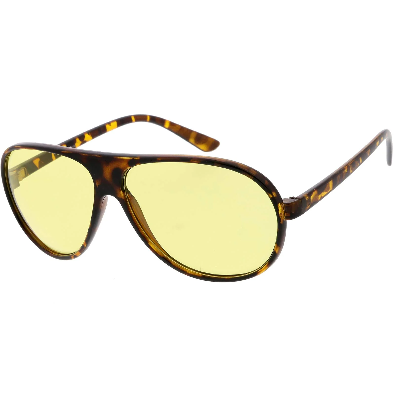 Consistent zeroUV 70s Retro Aviator Sunglasses for Men and Women Vintage UV400 Blue Blocker Glasses 61mm Tortoise Yellow Superior