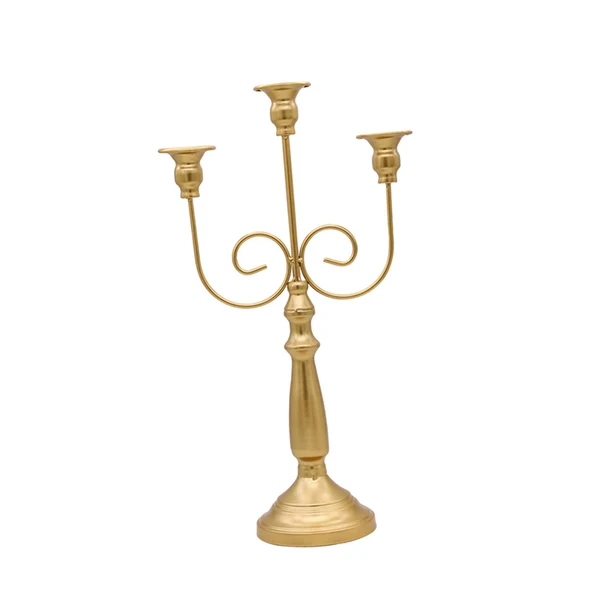 Clean Maxbell Taper Candles Holder Candlestick Romantic for Halloween Tabletop Centerpieces 3 Arms Consistent